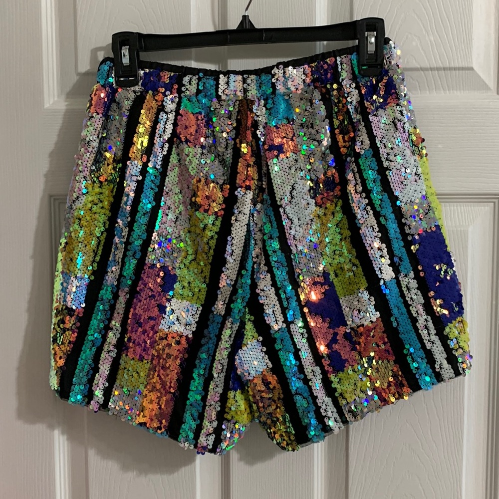 ASOS size 28 mens athletic festival sequin shorts